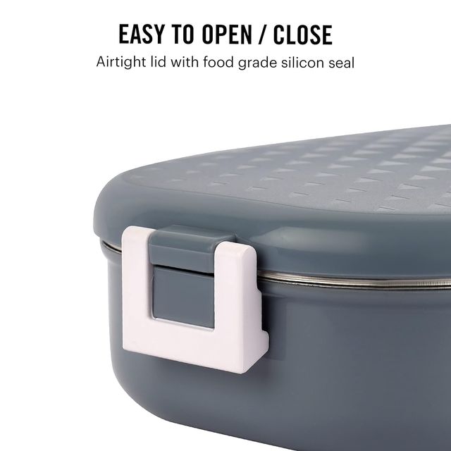 Cello Altro Neo Lunch Box, 700ml, 2 Container Lunch Box for Kids (Colour May Vary)