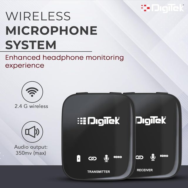 Digitek Dwm 101 Wireless Microphone System With Anc Noise Reduction