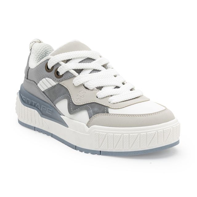 Red Tape Casual Sneaker Shoes For Men | Arch Support And Shock Absorption | Blue-Grey | Size 6
