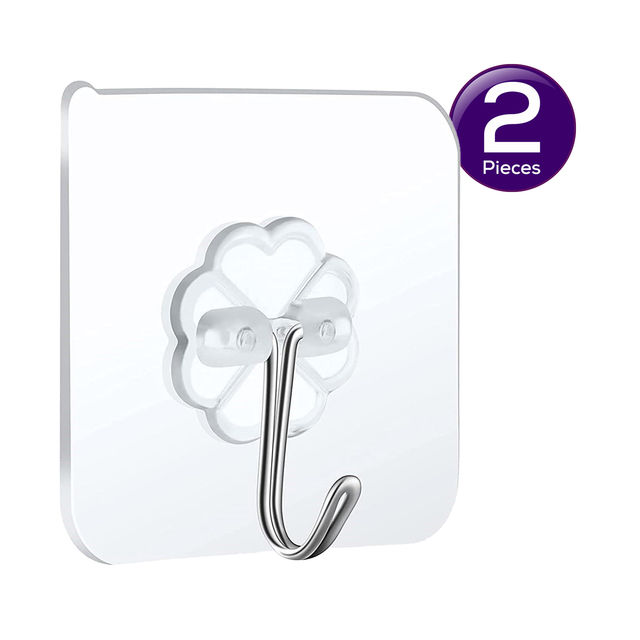 Se7En Self Adhesive Wall Hooks 4 pc Combo