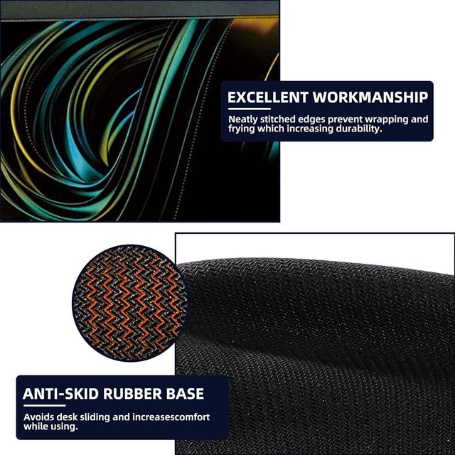 Striff Extended Size (800 Mm X 300 Mm X 3 Mm) Gaming Mouse Pad Stitched Edges (Universe)