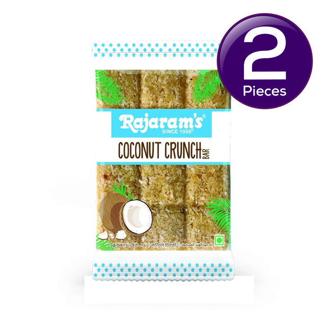 Rajaram's Coconut Crunch Bar 100 g Combo
