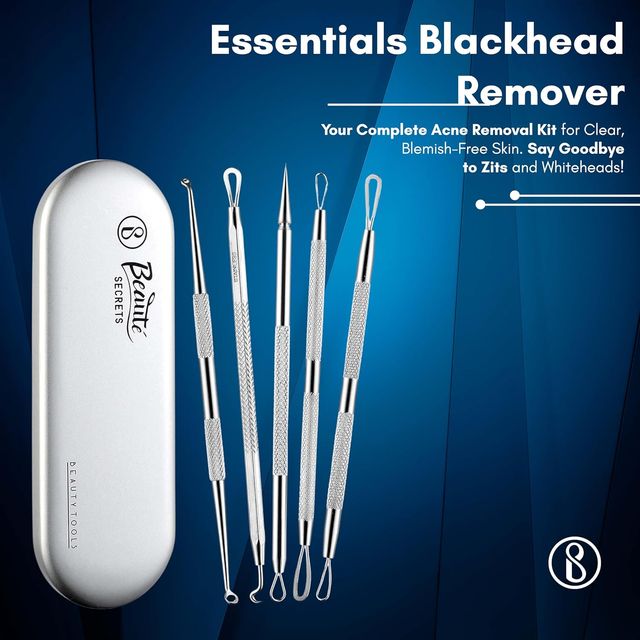 Beaute Secrets Essentials Blackhead Remover And Pimple Extractor Tool Kit