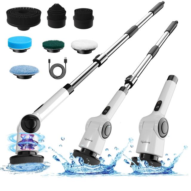 Lifelong Electricmop for Cleaning | 90 min | Adjustable Handle | 3-SpeedModes | TypeC Charging