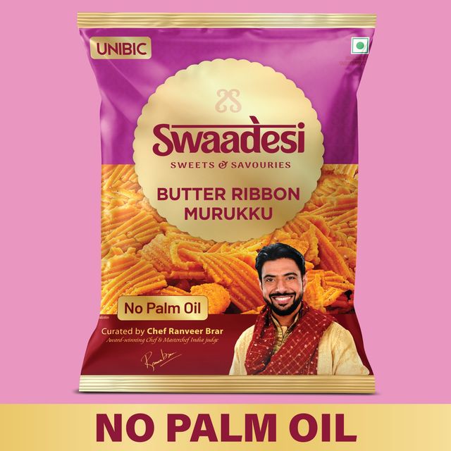 UNIBIC Swaadesi No Palm Oil Butter Ribbon Murukku