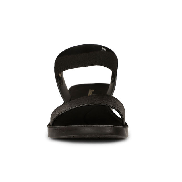 Bata Wedge Black Sandal For Women - 5