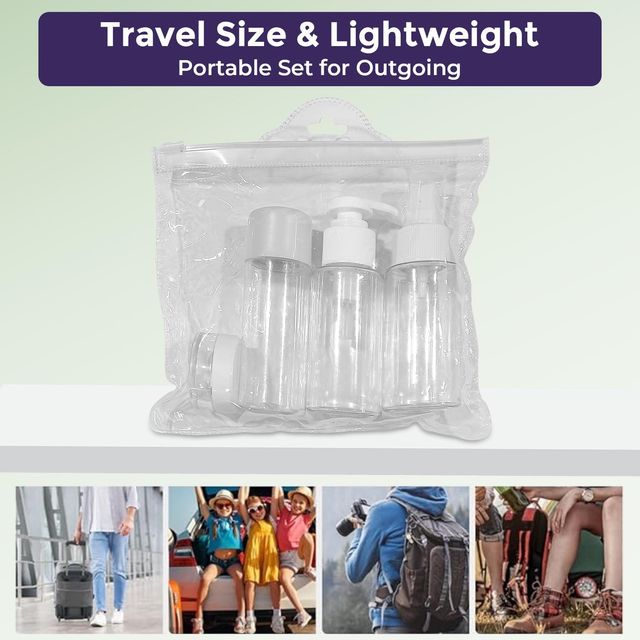 4-Pcs Travel Bottles Kit, Portable Refillable Toiletry Containers Set