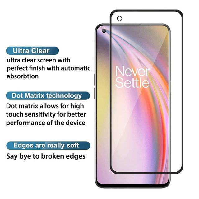 Techvor Tempered Glass for OnePlus Nord 2, 2T, Nord CE With Easy Installation Kit for Smartphone