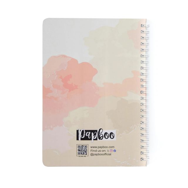 Papboo A5 Hardcover, Undated Daily Planner For 3 Months, With Cool Sticker Sheet (Sparkle)