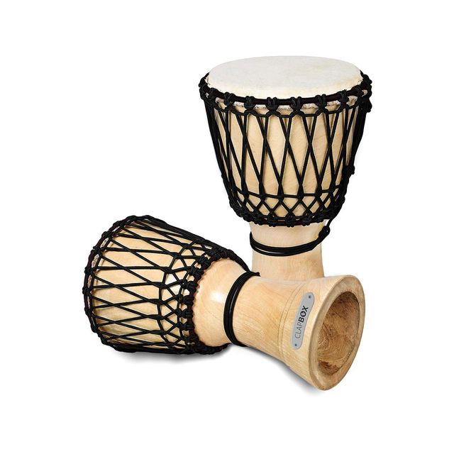 Clapbox Djembe - Mango Wood (10 Inches, Natural)