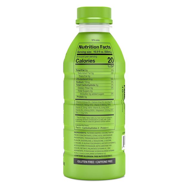 Prime Hydration Imported Lemon and Lime Soft Drink