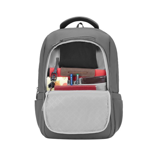 Safari Unisex Solid Polyester 32 L Laptop Backpack | Grey - One Size