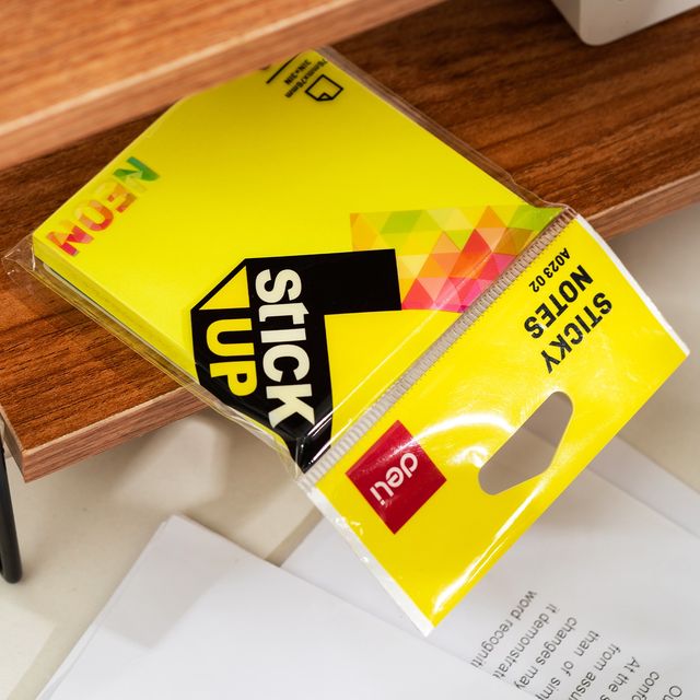 Deli Wa02302 Sticky Notes 3 X 3 - Assorted