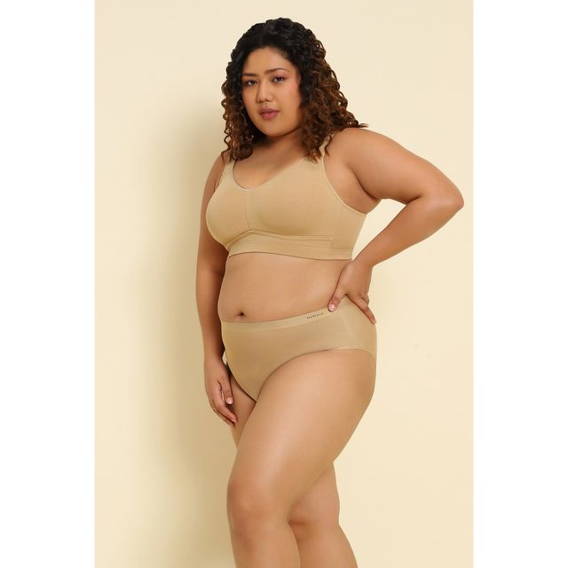 Van Heusen Women Skin Cotton Minimizer Bra - Wireless | Non Padded | Full Coverage - 44DD