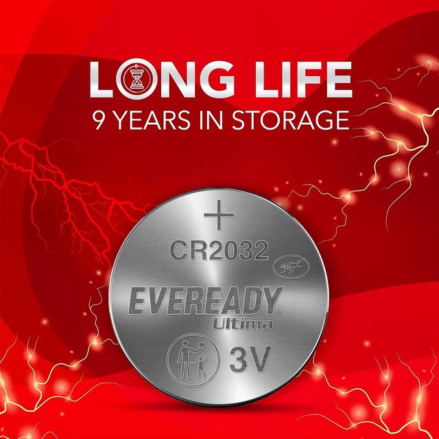 Eveready 3V Ultima Lithium Coin Battery (1 Pack - 5 Pieces) | (Cr2032)