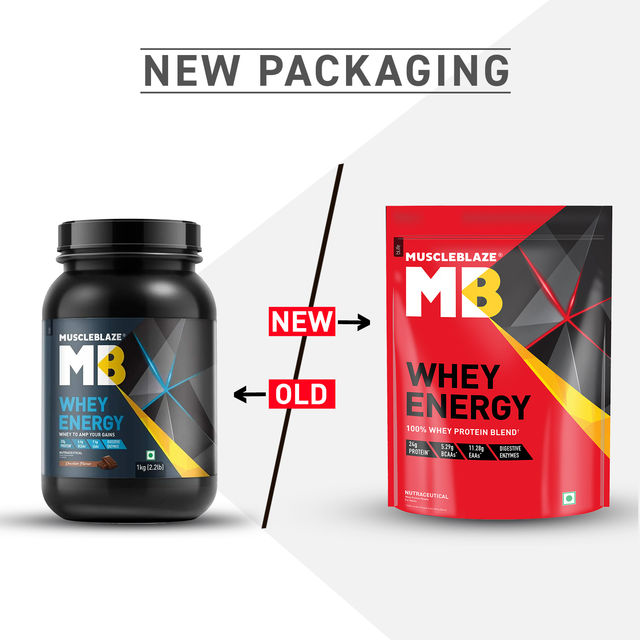 MuscleBlaze Whey Energy Powder - Chocolate