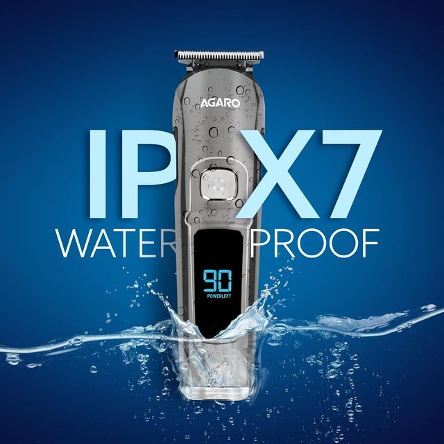 Agaro Cosmo Rechargeable Men'S Beard Trimmer, Cordless, 4 Length Setting, 2 Speed, 90 Mins Runtime