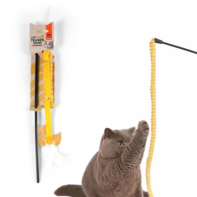 FOFOS Teaser Cat Toy - Assorted Colours | US Grade Catnip Toy | Cat Toys For Big Cats and Kittens