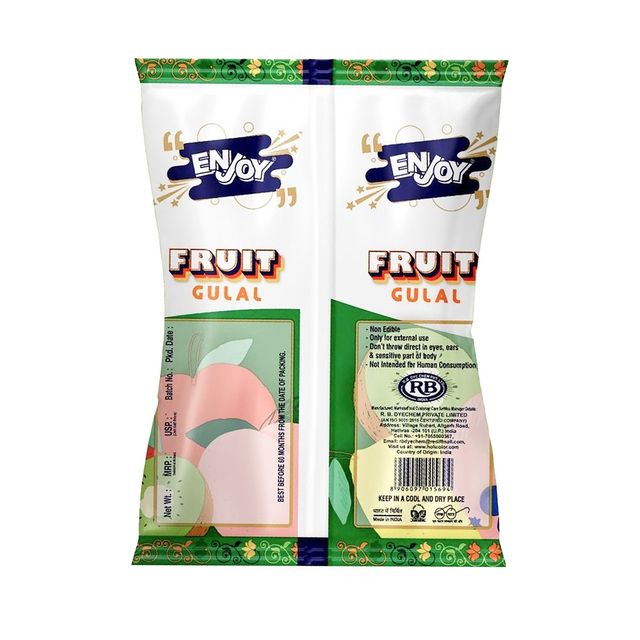 Enjoy Fruit Holi Gulal - Green