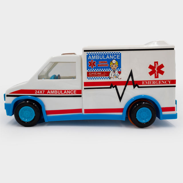 Toybharat Ambulance Toy for Kids | Ideal Travel Toy & Birthday Gift