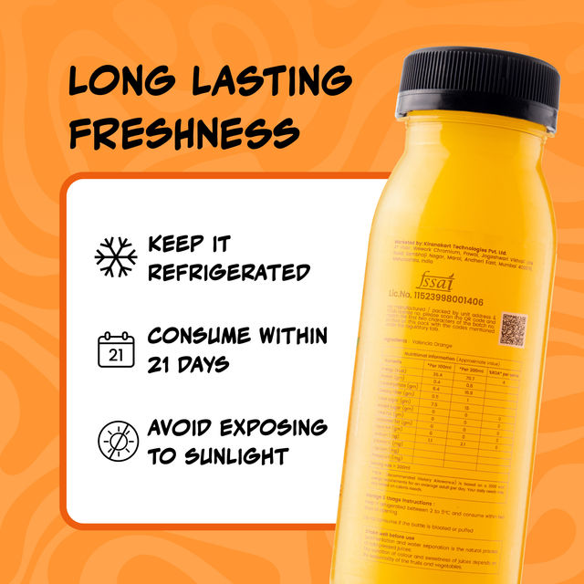 Chyll 100% Fresh Valencia Orange Juice - Cold Pressed(200ml), Chyll 100% Fresh Mango Juice - Cold Pressed(200ml) & Chyll 100% Fresh Sugarcane Juice - Cold Pressed(200ml) Combo