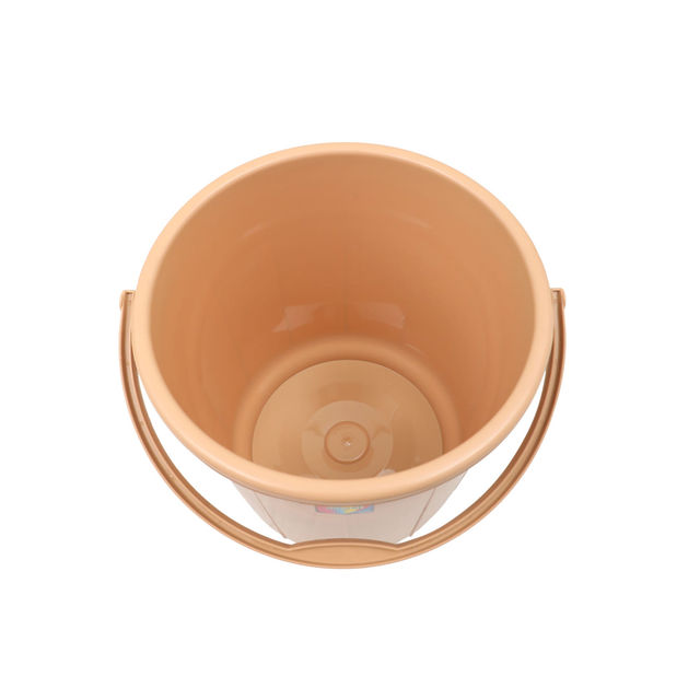 Jalore Opaque Plastic Bucket With Plastic Handle | Beige |20 L