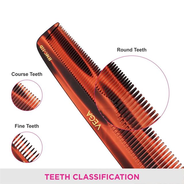 VEGA Graduated Dressing Hair Comb for Men and Women, (HMC-32D)