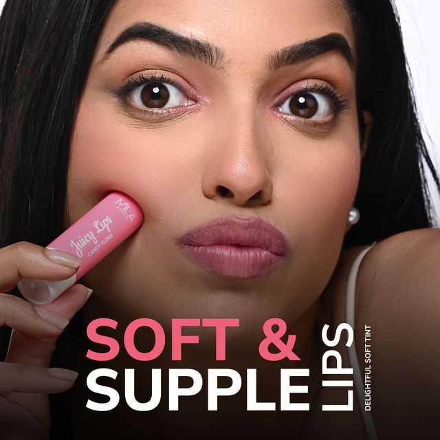 Mila Beaute Juicy Lip Balm Cherry Upto 12 Hrs Moisturisation & Tint Spf15