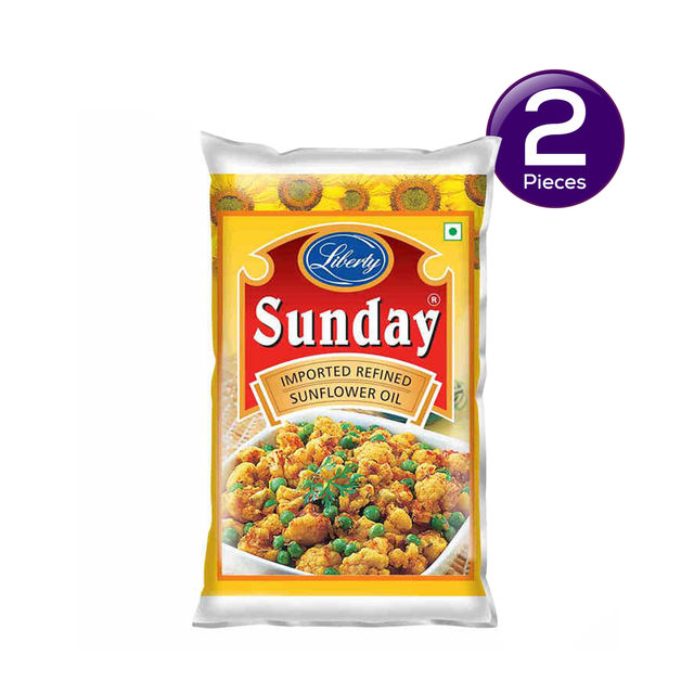 Sunday Refined Sunflower Oil 1 l Combo