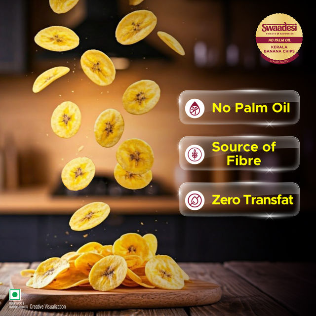 UNIBIC Swaadesi No Palm Oil Kerala Banana Chips-Classic Salted