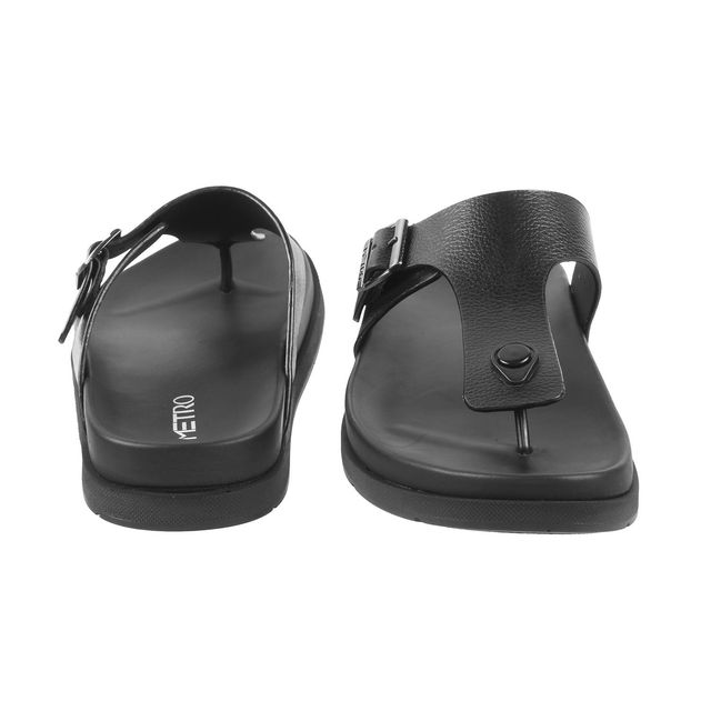 Metro Men Black Color Slip On Ethnic | Size UK 6 | 16-761