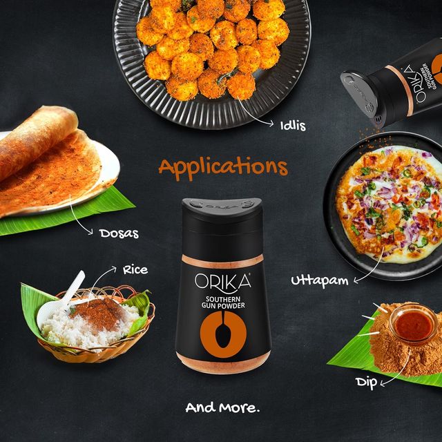 Orika Southern Gun Powder| Parrupu | Kandi| Molaga Podi Masala for Dosa Idli & Sambhar