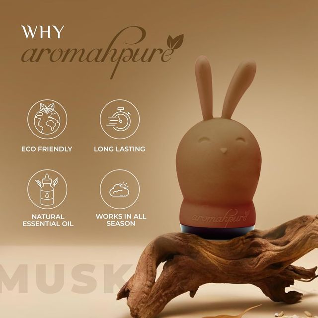 Aromahpure Hunny Bunny Car Air Freshner - Musk 1 pc X 2 Combo