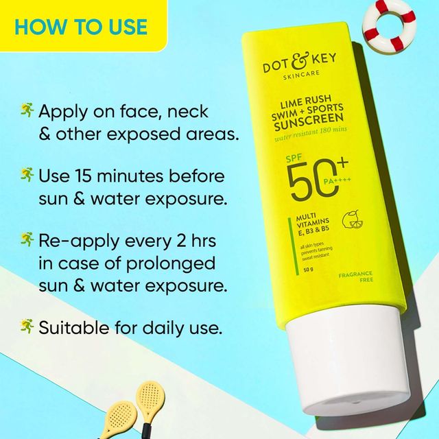 Dot & Key Lime Rush Swim + Sports Sunscreen SPF 50+ PA++++