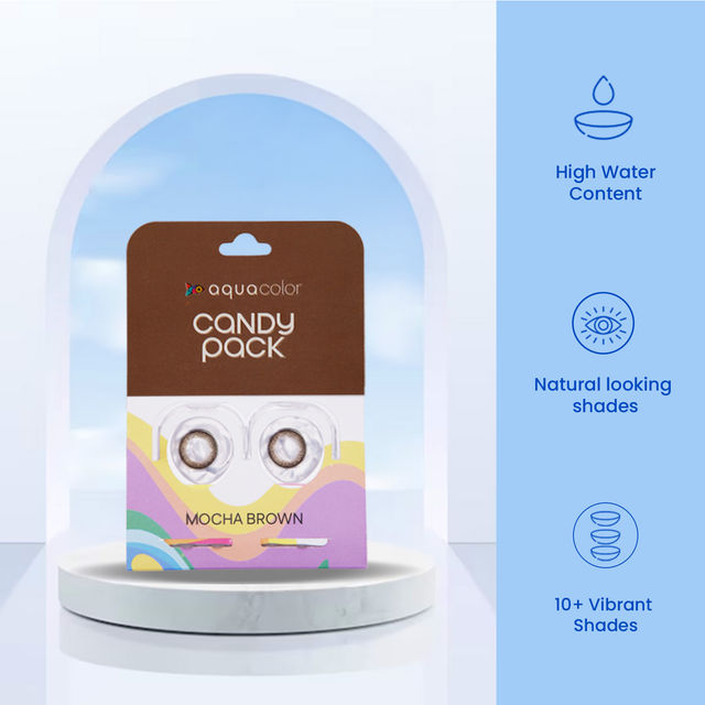 Aquacolor Unisex Contact Lenses | Brown