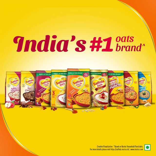 Saffola Masala Oats |Classic Masala | Anytime Snack | Ready in 3 mins | Millets Goodness | 250g