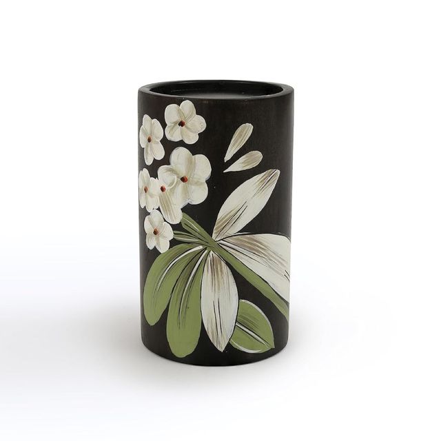 Ellementry Frangipani Wooden Candle Holder | Large