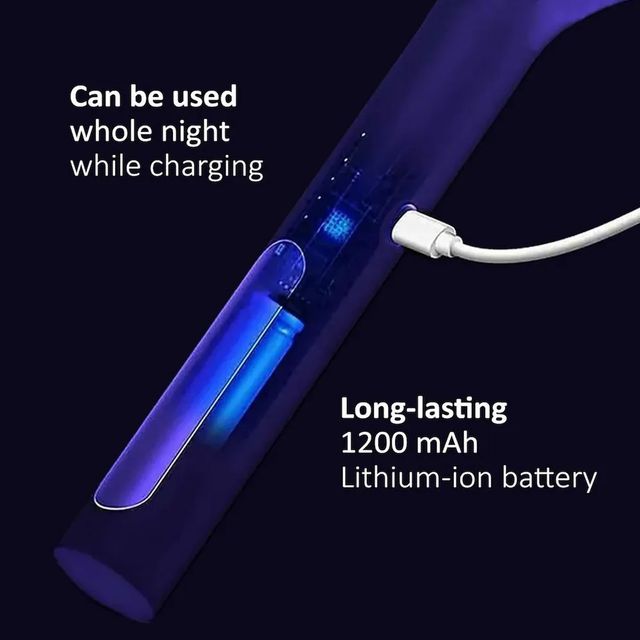 Mr. Right 2-in-1 Mosquito Racket | Ce Certified | Night Hands-free Mode With Uv Light