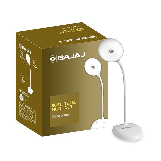 Bajaj Softlite LED Multi-CCT 3 in 1 Color Modes Table Lamp