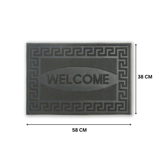 Status Pin Welcome Rubber Mat 38 Cm x 58 Cm