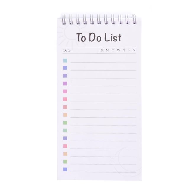 Papboo To-Do List With 80 Planing Pages 4*8 Inches, 70 Gsm Paper - Floral