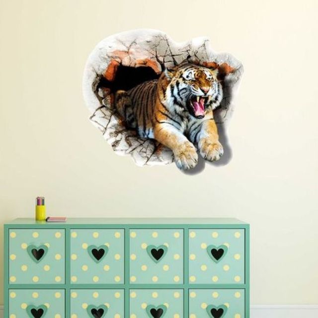 Wollzo 55 cm Terrific Tiger Removable Sticker