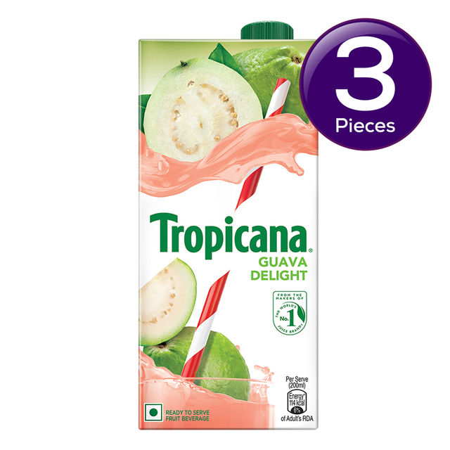 Tropicana Guava Delight Juice Tetrapack 1 l Combo