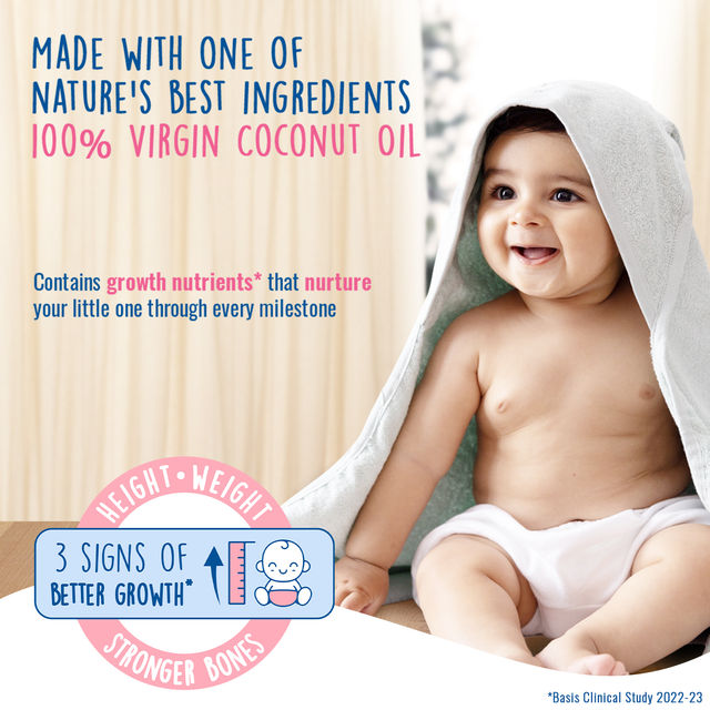 Parachute Advansed Baby Massage Oil For New Born100% Virgin Coconut Oil Clinically Vitamin E & F