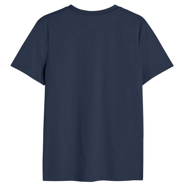 Bonorganik Men's Captian America Graphic Printed T-shirt | Navy - L