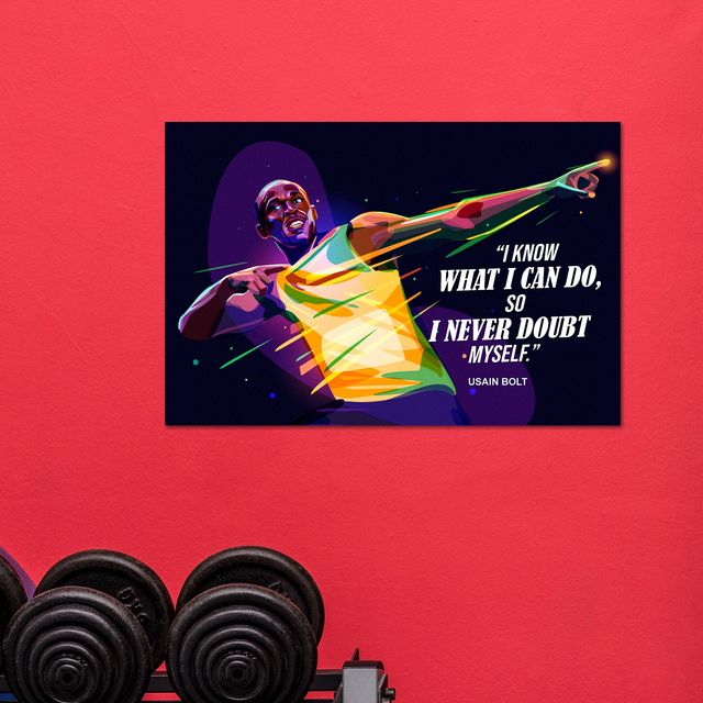 Paper Plane Design Sports Players Motivational Wall Posters | Size 12 X 18 Inch | D85 (1pc) & Paper Plane Design Inspirational Motivational Wall Posters | Set Of 3 | Size 12 X 18 Inch | D69 (1pc) Combo