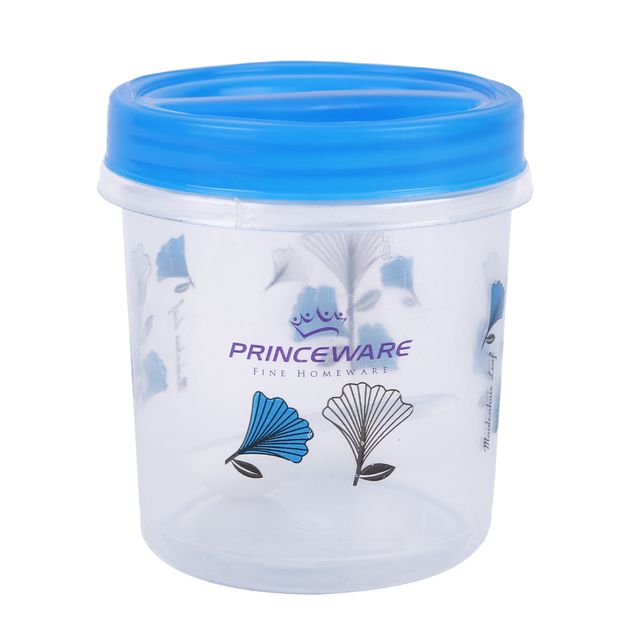 Princeware Twister Container Set of 3 Pcs With Spoon | 840ml Each - Blue