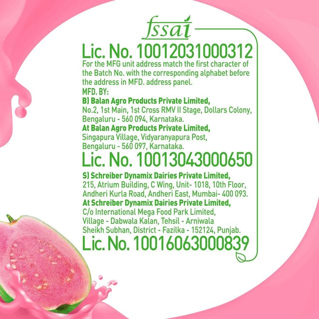 B Natural Guava Fruit Juice