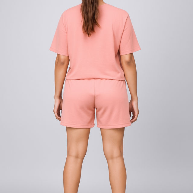 EQL Women's Pure Cotton Shorts | Coral - M
