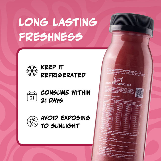 Chyll 100% Fresh Apple Beetroot Carrot Juice - Cold Pressed(200ml), Chyll 100% Fresh Pomegranate Juice - Cold Pressed(200ml) & Chyll 100% Fresh Apple Juice - Cold Pressed(200ml) Combo